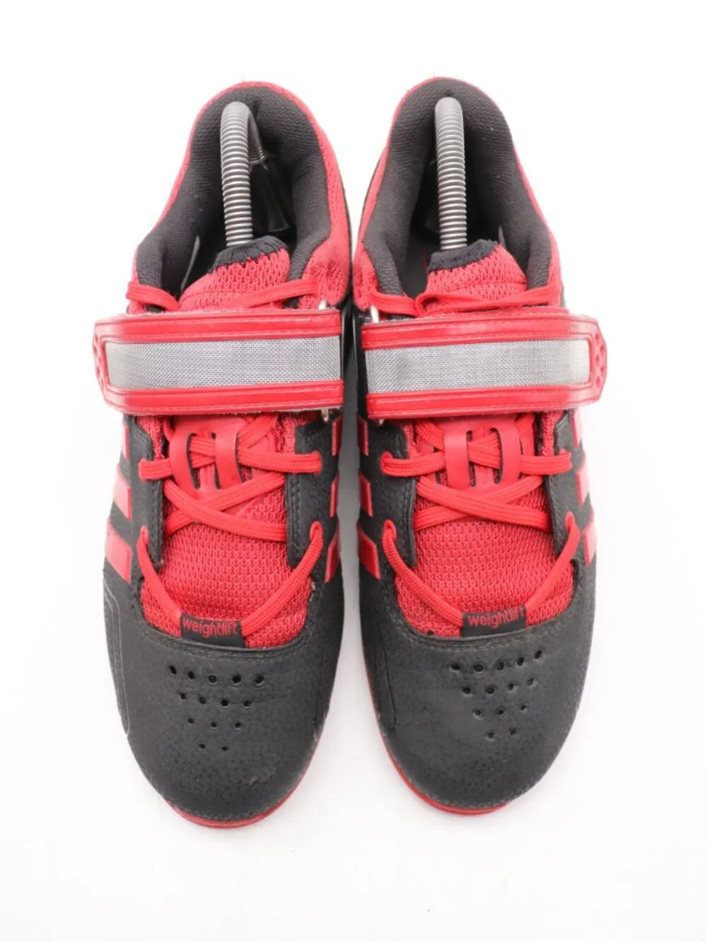 Adidas AdiPower Weightlifting Sneaker Men's 7.5 Black Red Low Top Shoes M21865